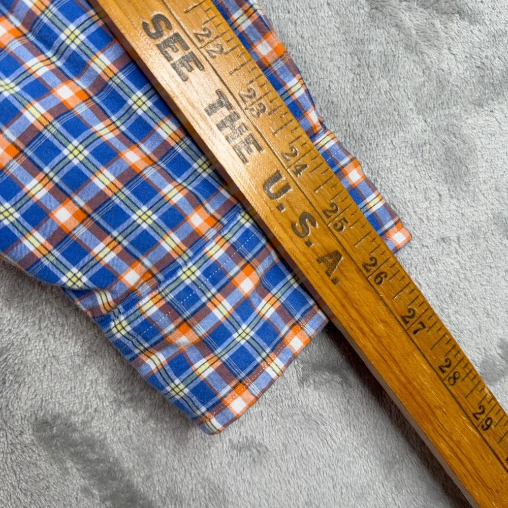 Vtg Ralph Lauren Classic Fit Plaid Check Double Faced Cotton Shirt Mens 2XB Pony - Picture 10 of 14